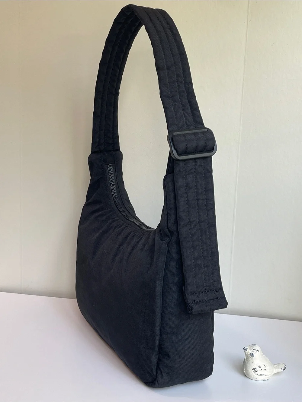 BAGGU UO Exclusive Embroidered Bow Mini Nylon Shoulder Bag